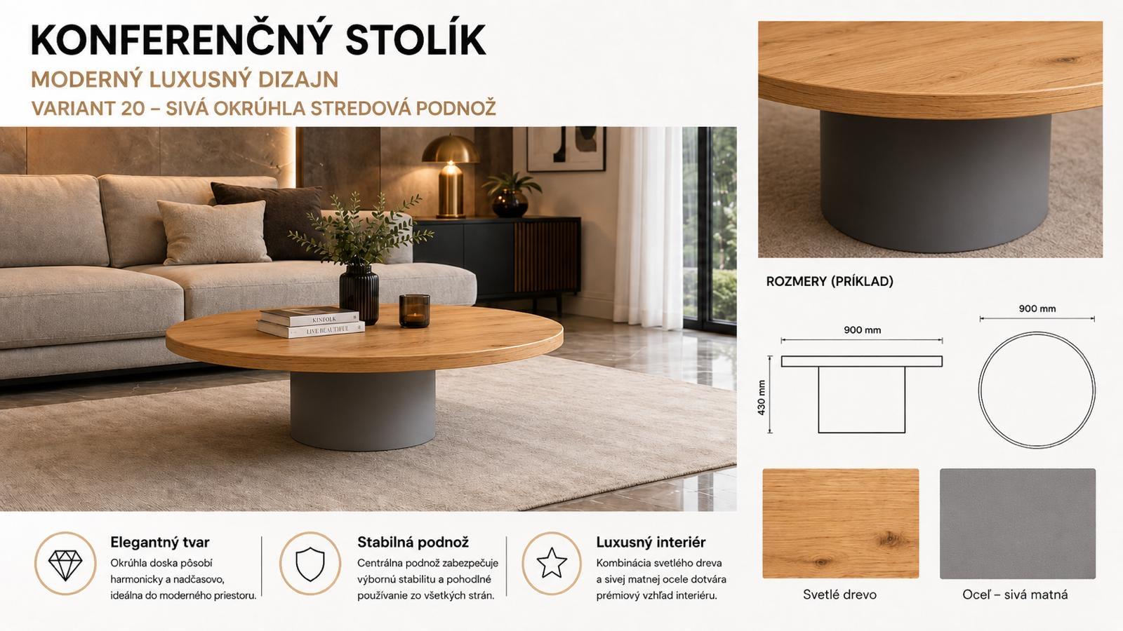 Konferenčný stolík Variant 20