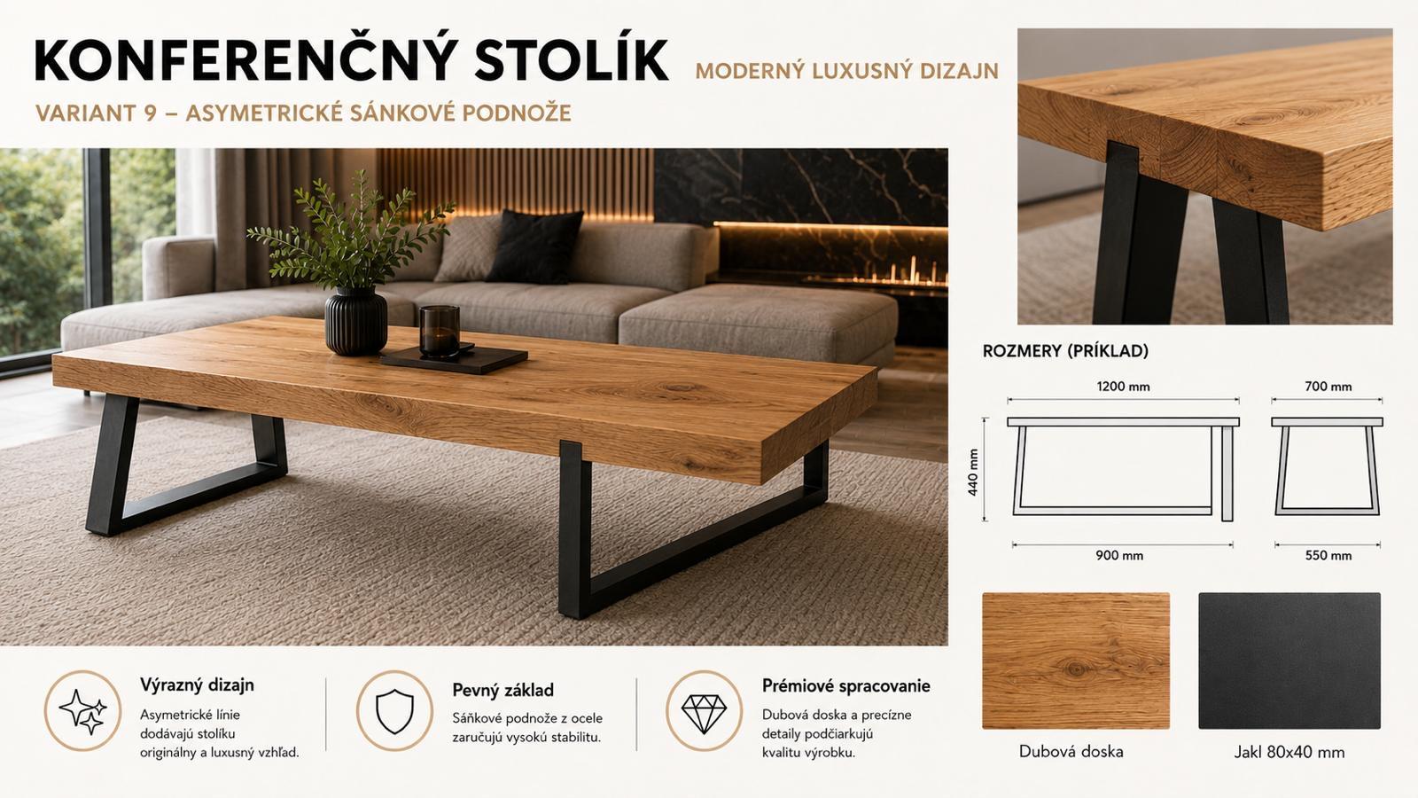 Konferenčný stolík Variant 9
