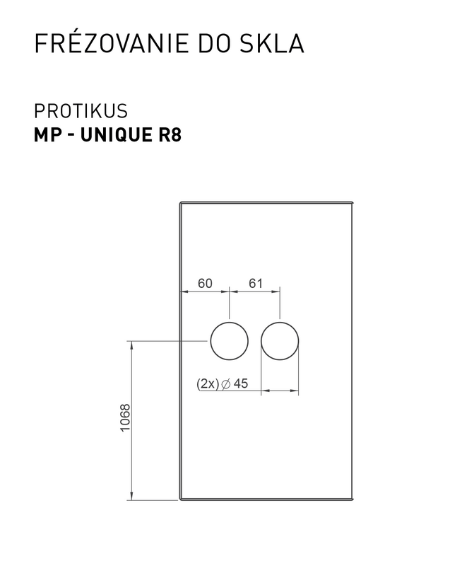 MPK - UNIQUE R8 - Protikus k zámku na sklenené dvere detail 3