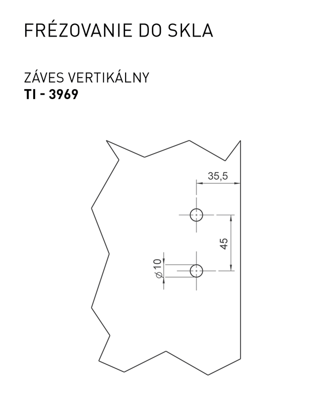 TI - Pánt na sklo vertikálny detail 4