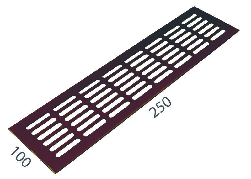 SRL - ALFA vetracia mriežka 100 x 250 mm