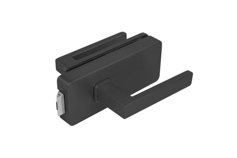 MPK - UNIQUE R8 - ZÁMOK na sklo s kľučkou QUADRA - bez otvoru predný
