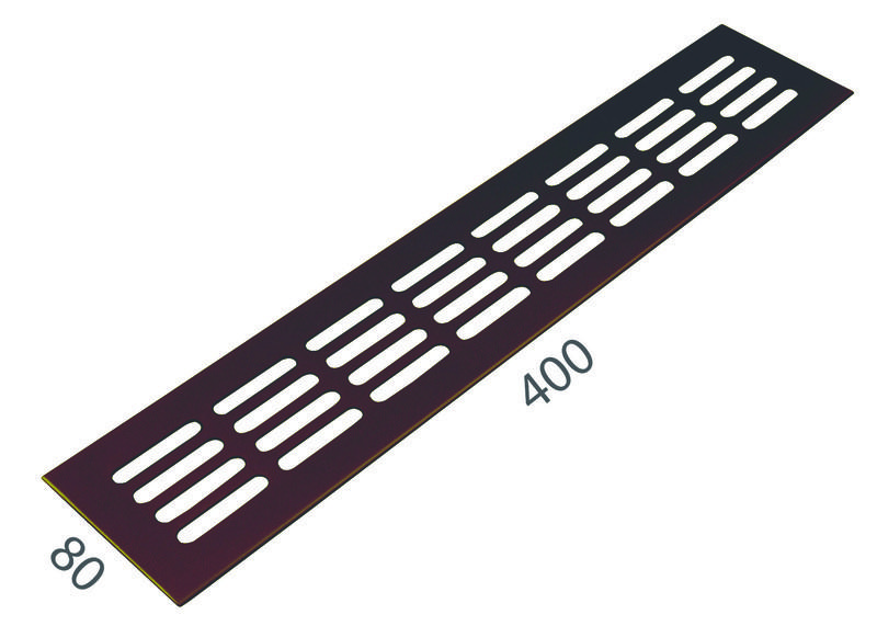 SRL - ALFA vetracia mriežka 80 x 400 mm