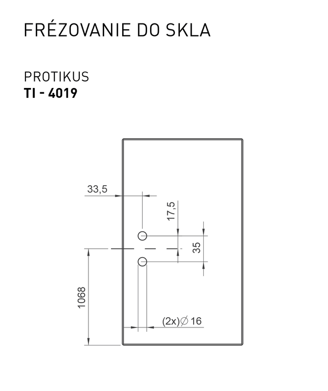 TI - Protikus pre zámok na sklo 4019 detail 4