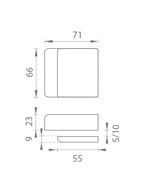 TI - Protikus pre zámok na sklo 4019 detail 2