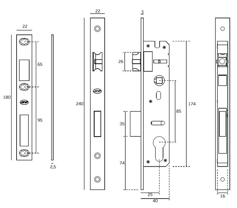 JNF - Zámok IN.20.400.25 detail 2