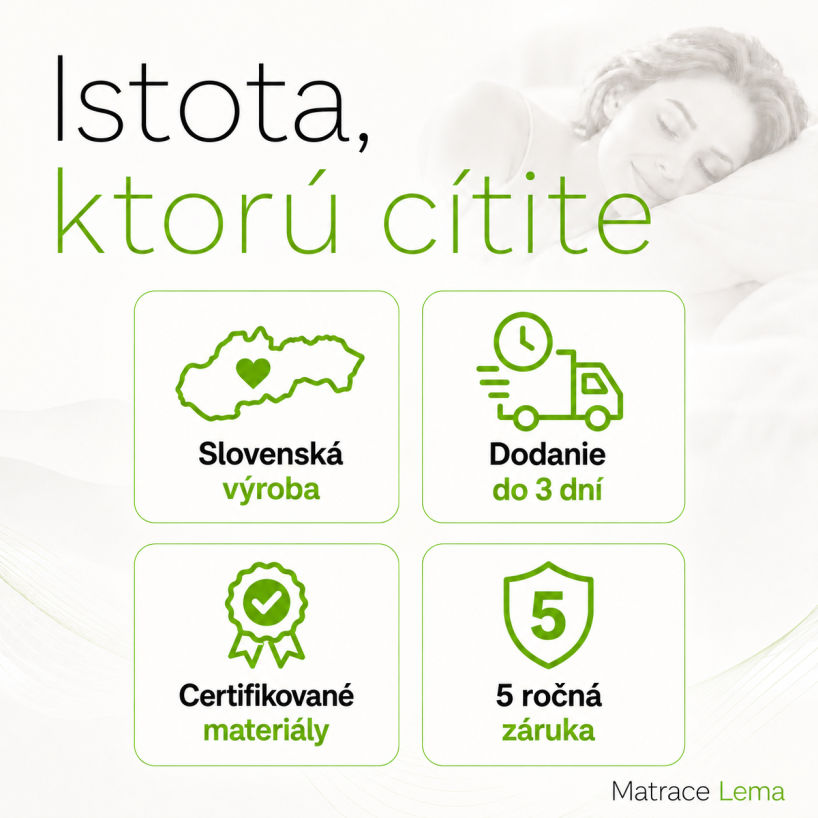 Kvalitný matrac LEMA memo silver výška-24cm detail 5